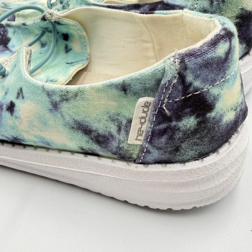 Hey Dude Wendy Youth Tie Dye‎ Ocean Storm Sz Y3-L4 Slip On Shoes Casual  School